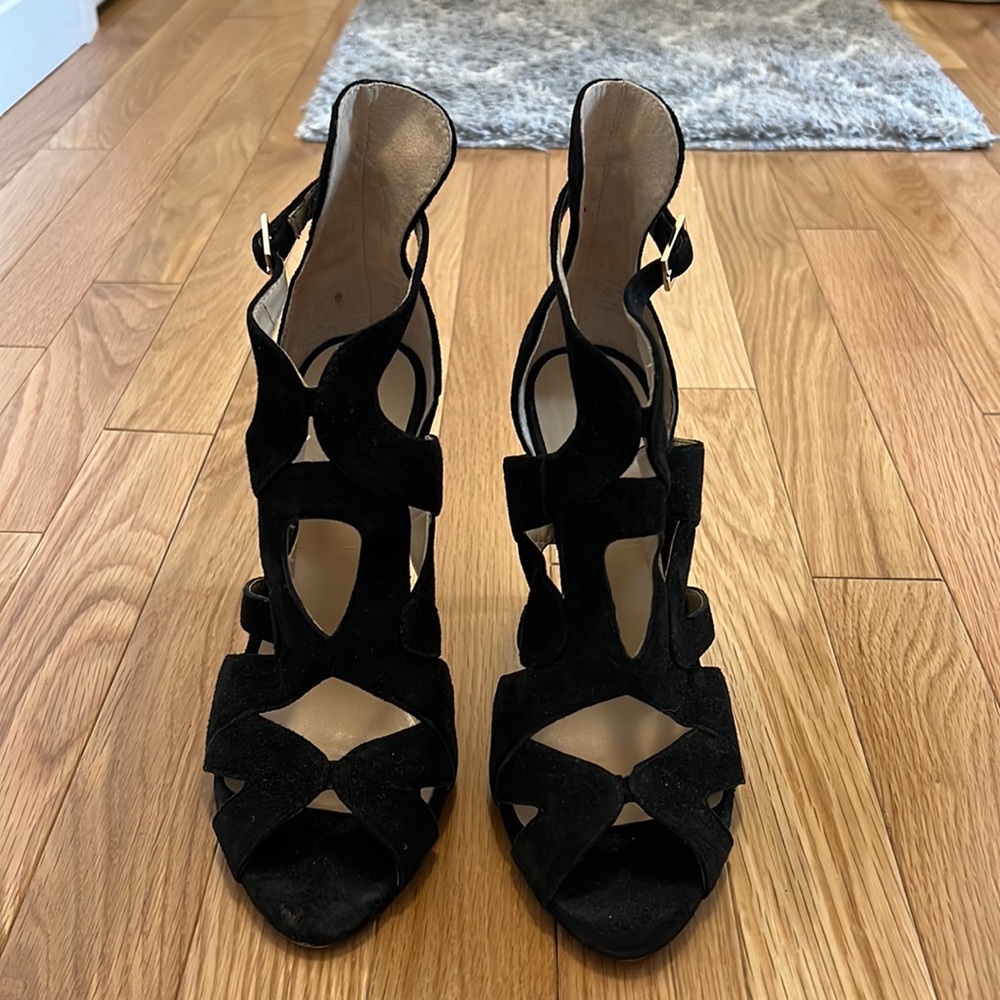 Zara Black Suede heels
